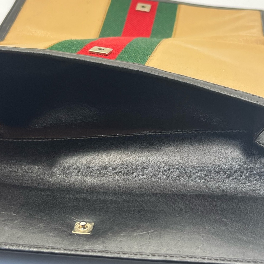 Vintage Gucci Wallet Re-painted Fabric Body - Picture 8 of 10